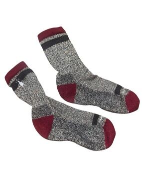 Smartwool Wool Thick Warm Socks Grey Red Tube Long Socks